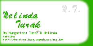 melinda turak business card